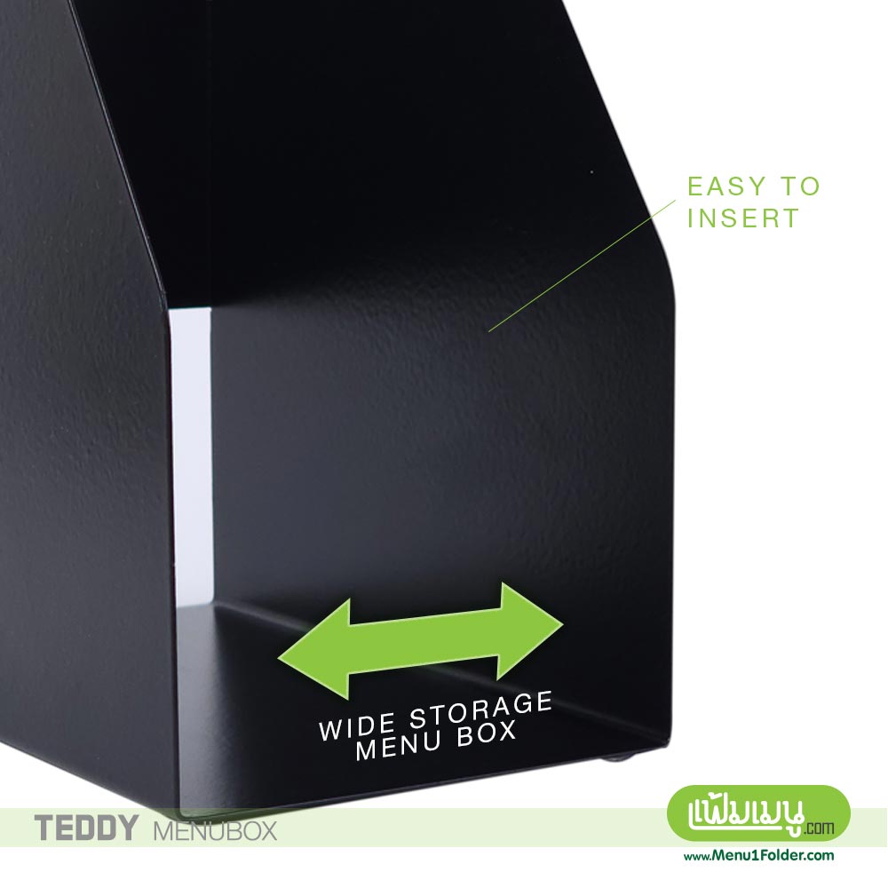 กล่องใส่เมนู กว้างและใส่เมนูง่าย
