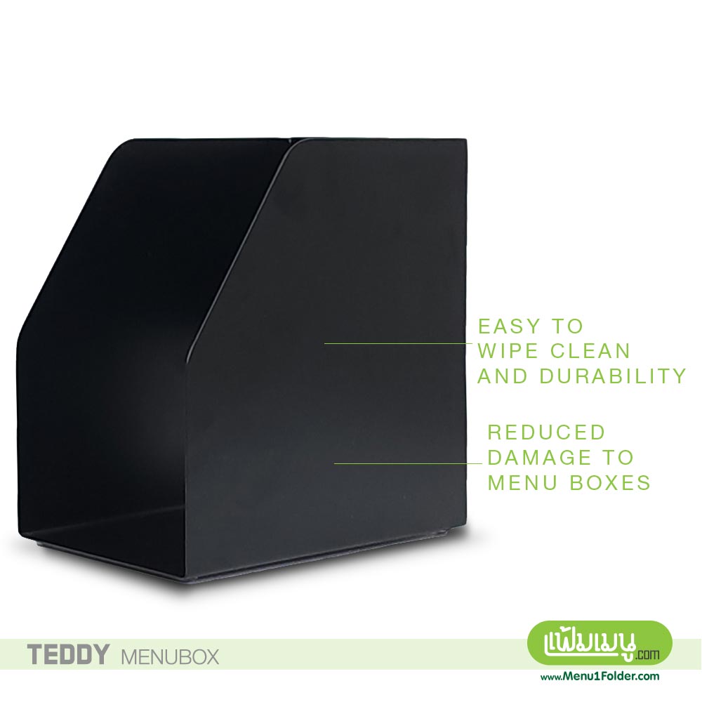กล่องใส่เมนู สีดำ วัดสุดี สินค้าพร้อมส่ง