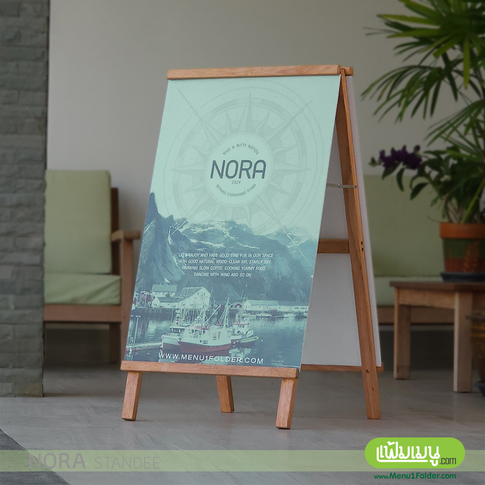 ป้ายไม้ตั้งหน้าร้าน ใช้ได้ทั้งใน indoor และ outdoor