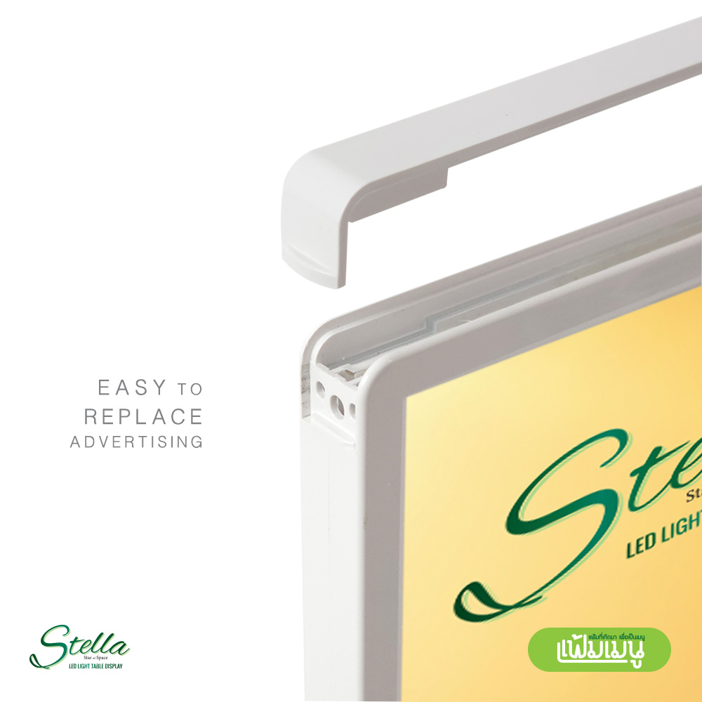 ป้ายไฟ LED ตั้งโต๊ะ เปลี่ยนและสอดแผ่นใหม่เองได้