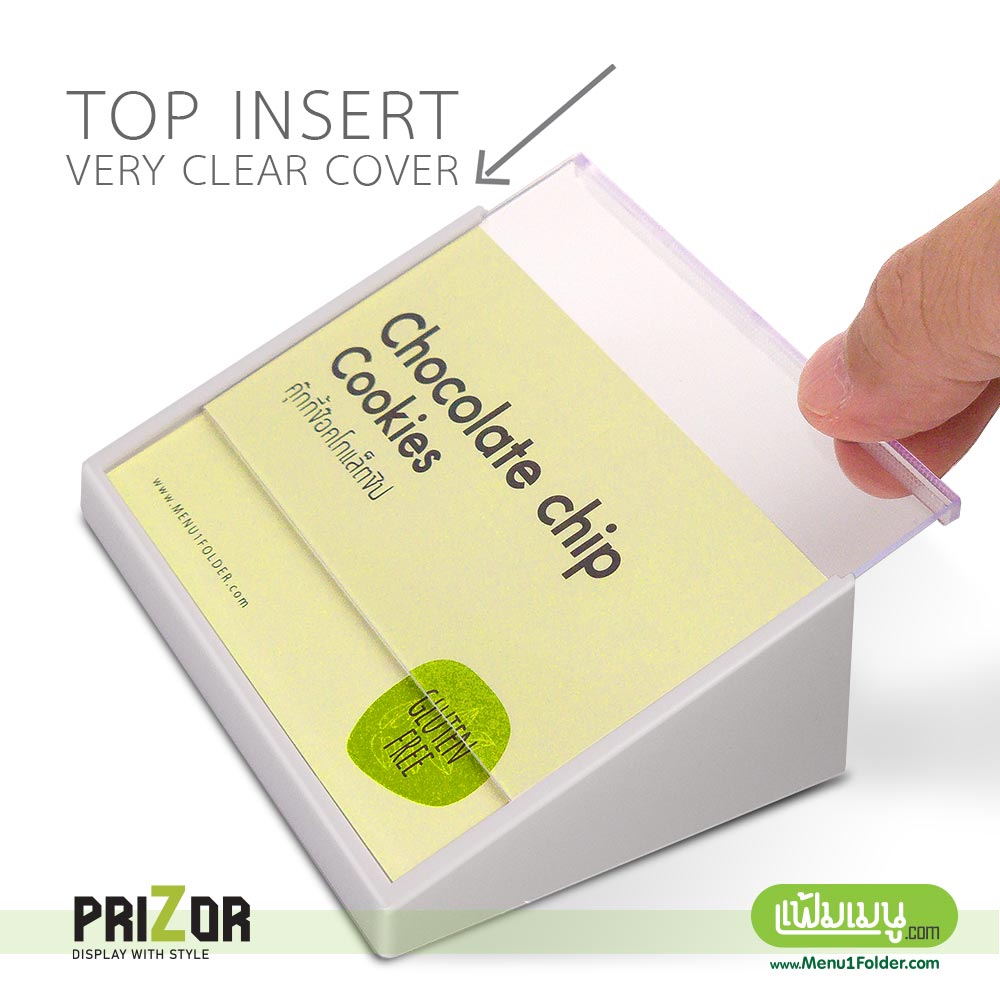 ป้ายอะคริลิค ขนาดเล็ก มีแผ่นพลาสติกป้องกัน